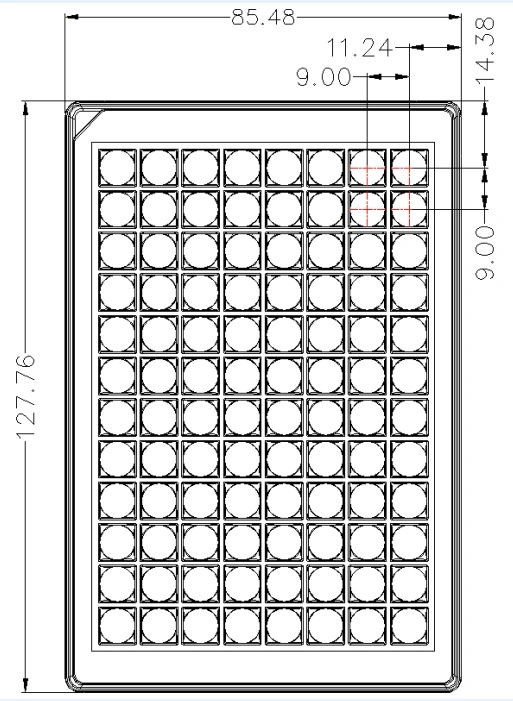 0.1ml 0.2ml 1.2ml 2.2ml 96 Well Disposable Plastic White Clear Round Square Deep Shallow PCR Plate