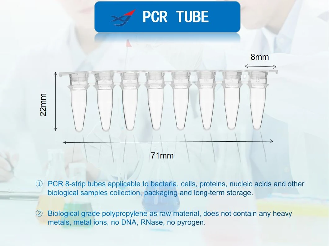 Clear 96well 0.2ml White 96 Well PCR Plate Tubes Without Skirt or Half Skirt