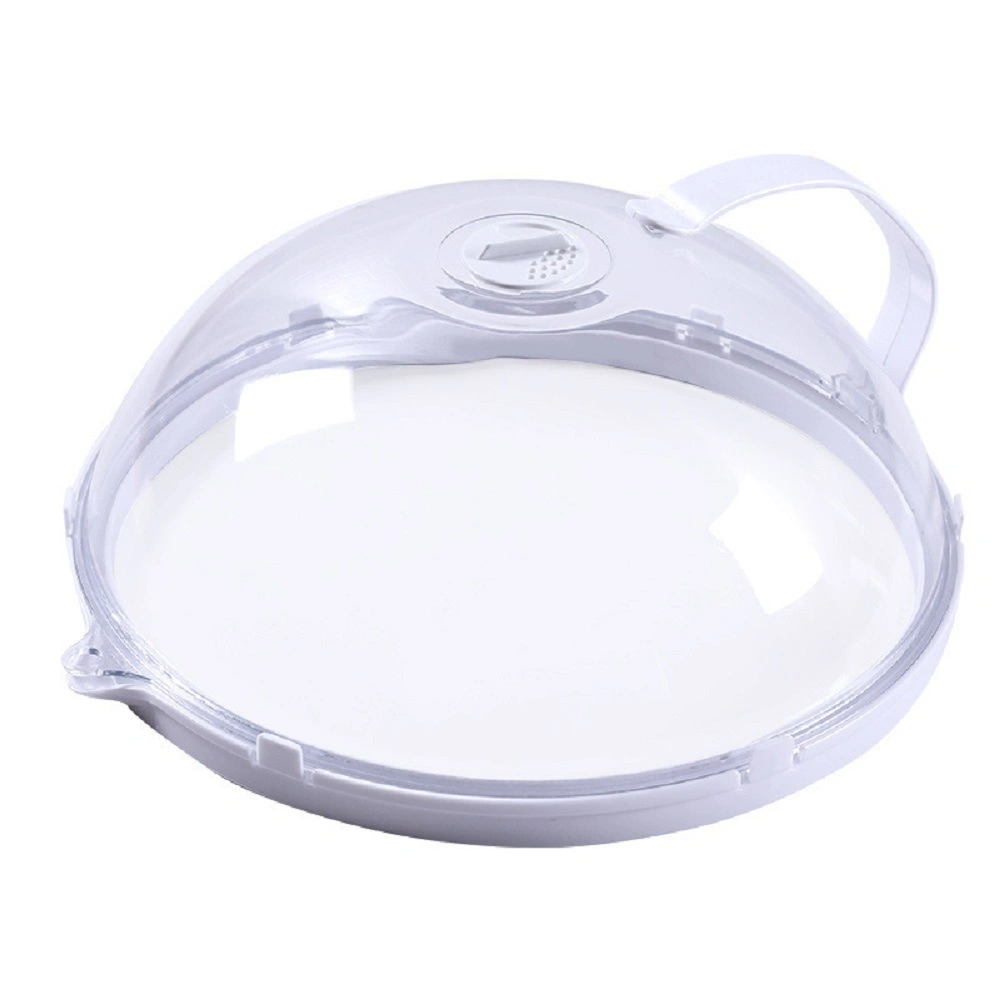 Transparent Microwave Cover, Microwave Plate Cover, Food Cover Microwave Guard Lid Anti-Splatter with Steam Vents and Handle Esg17255