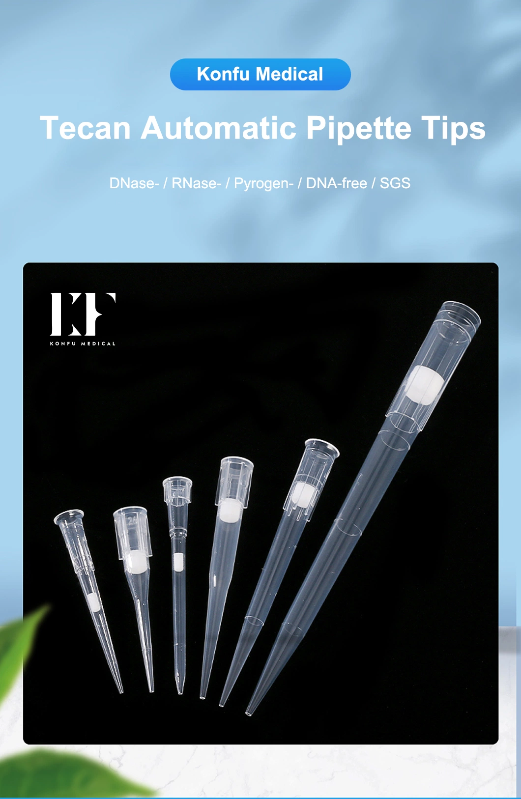 ISO Good Production Technology 100%PP Tecan Automatic/Automation Pipette Tips 20UL Forprotein Purification